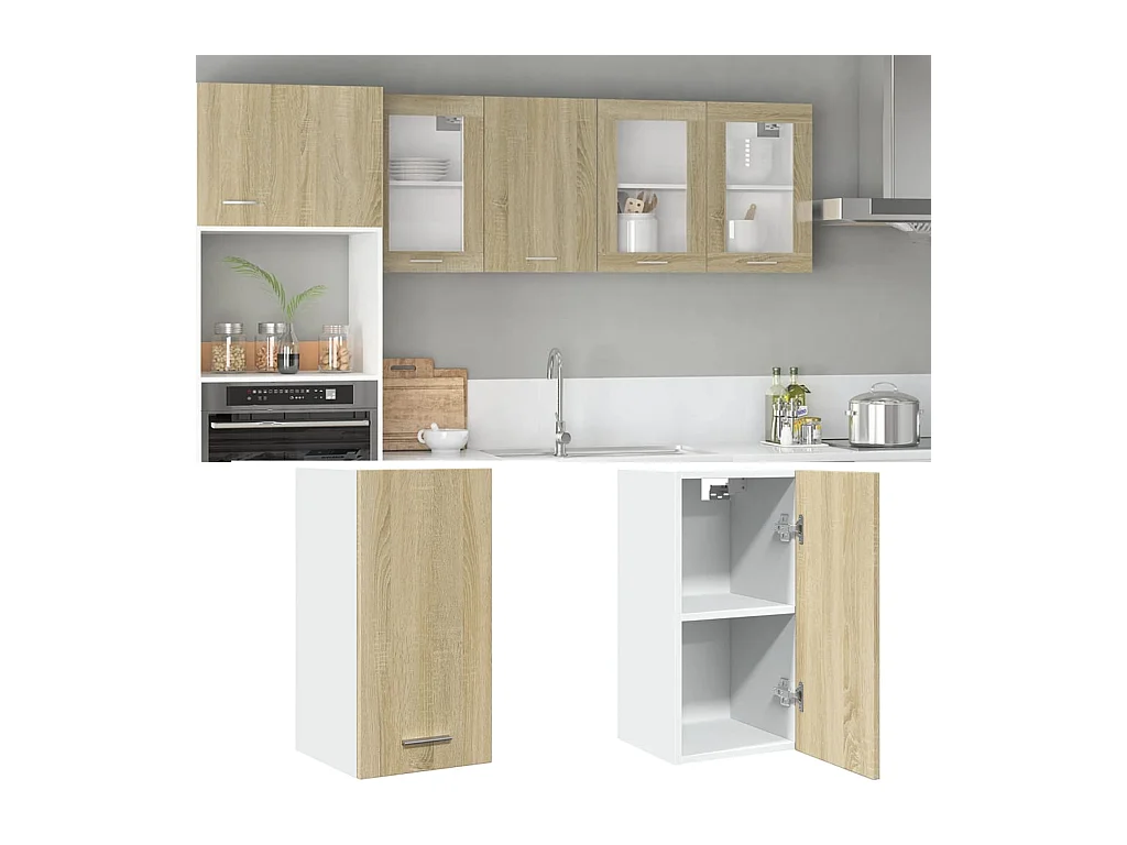 Mobile pensile Rovere Sonoma 29,5x31x60 cm MDF