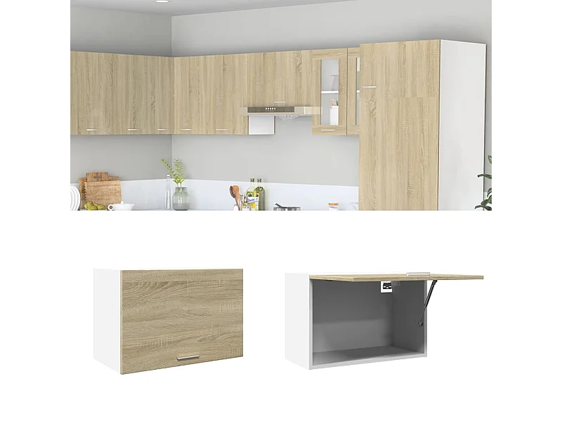 Armoire suspendue Chêne sonoma 60x31x40 cm Aggloméré