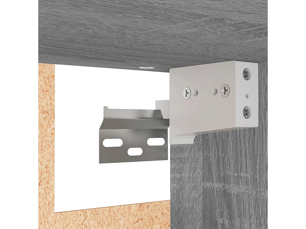 Armoire suspendue Sonoma gris 60x31x60 cm Bois d'ingénierie