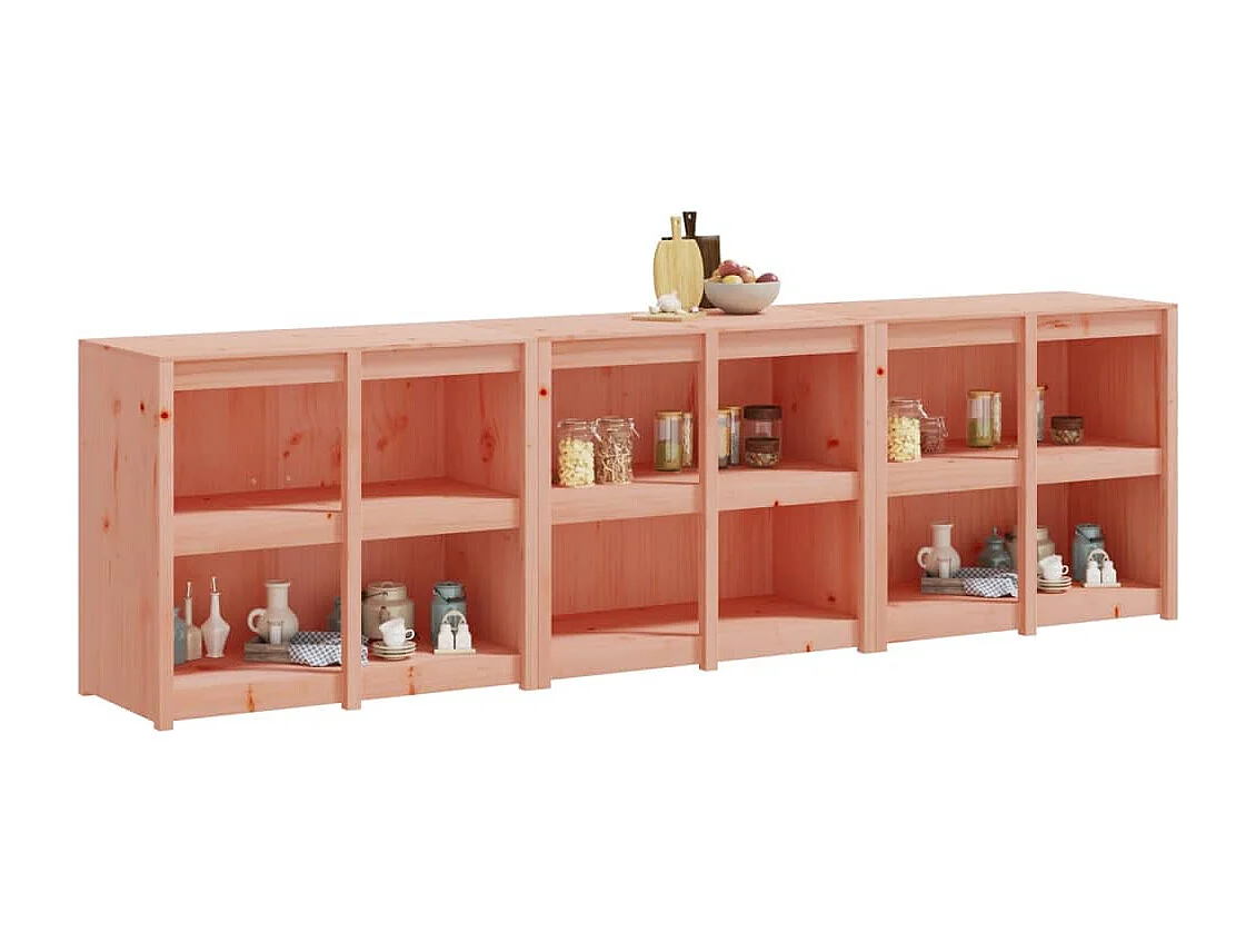 Armoires de cuisine d'extérieur 3 pcs bois massif douglas