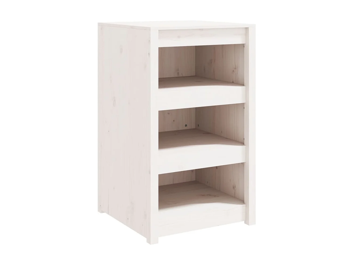 Armoire de cuisine d'extérieur blanc bois de pin massif
