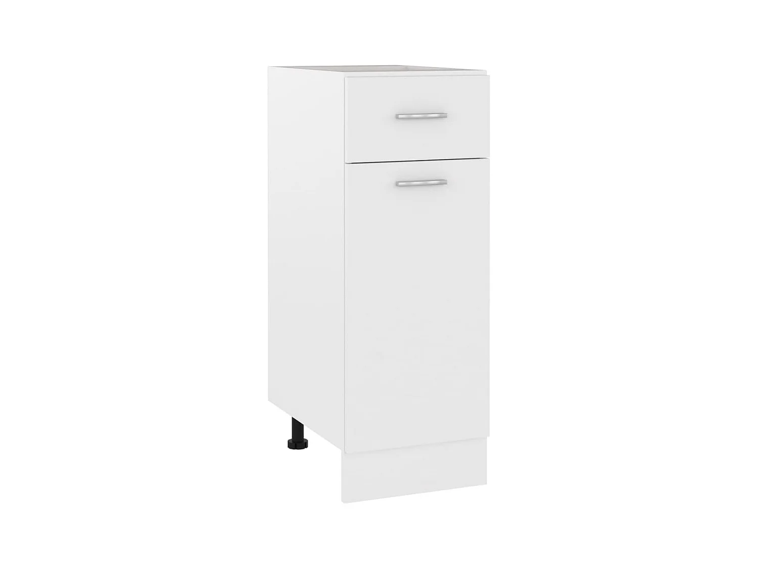 Mobile da terra con cassetto Bianco 30x46x81,5 cm MDF