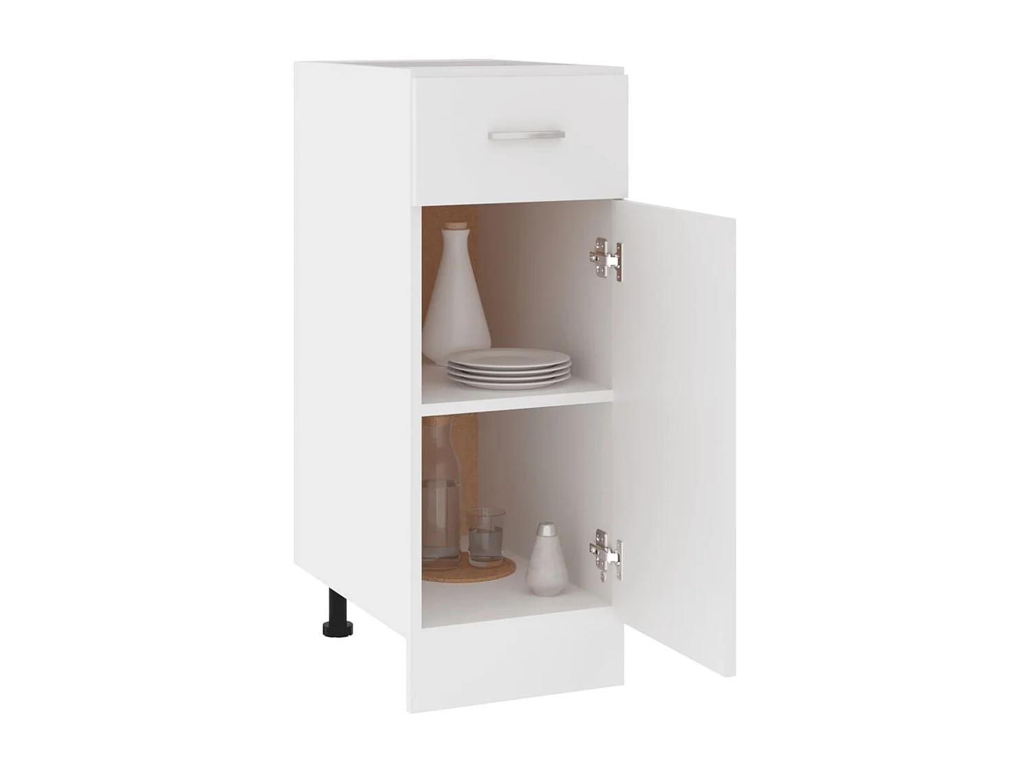 Armoire de plancher à tiroir Blanc 30x46x81,5cm Bois ingénierie