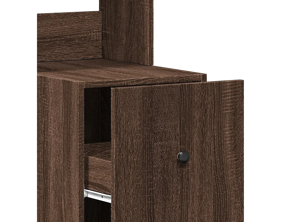 Mobile da cucina in rovere marrone 35x50x180 cm in multistrato