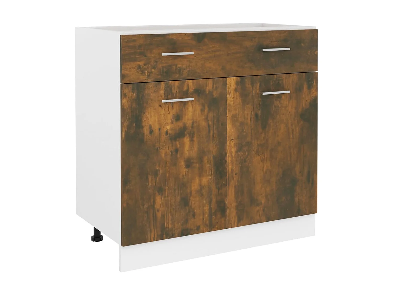 Armoire de plancher à tiroir Chêne fumé 80x46x81,5 cm