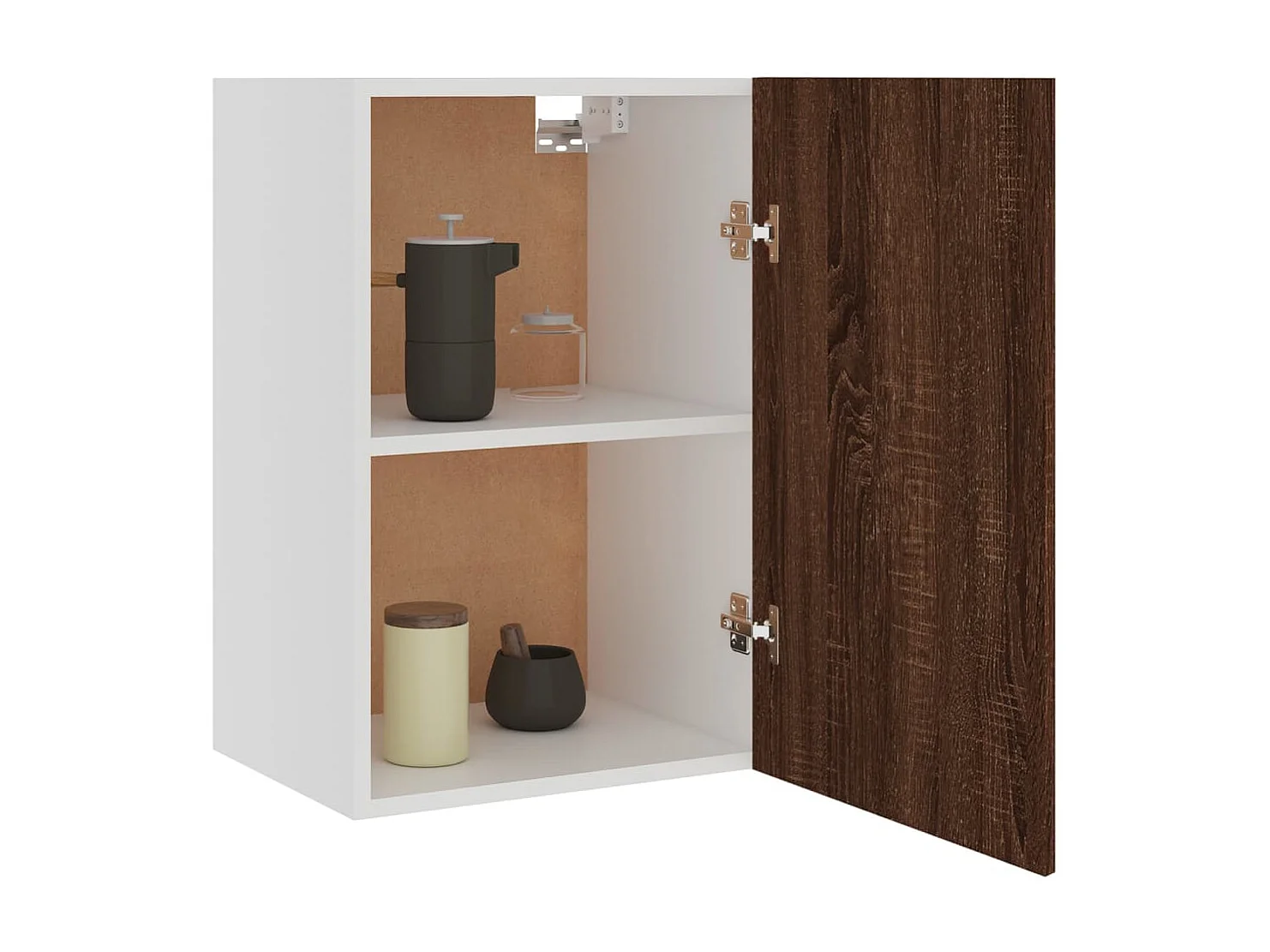 Armoire suspendue Chêne marron 39,5x31x60 cm Bois d'ingénierie
