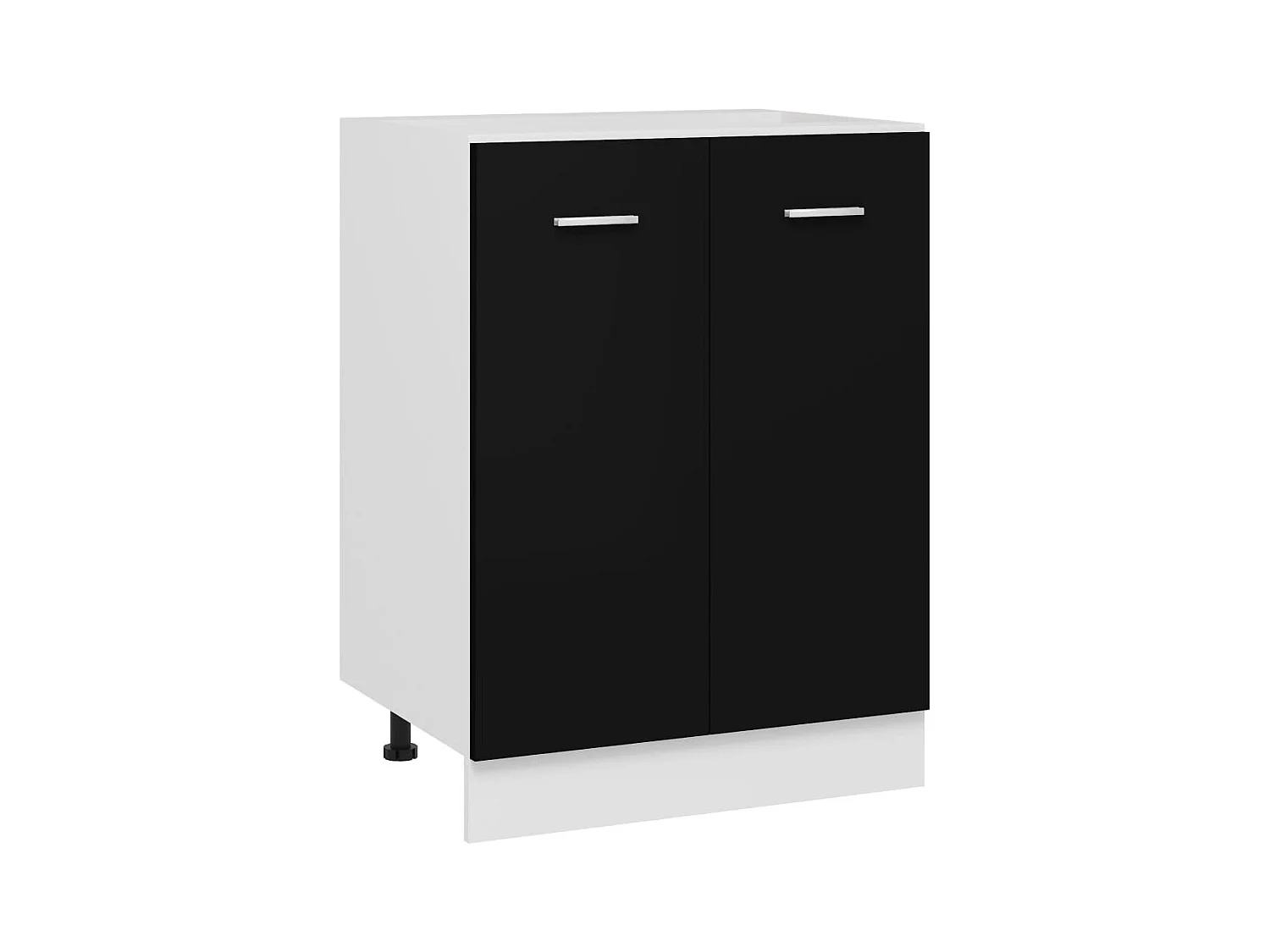 Unterschrank Schwarz 60x46x81,5 cm Holzwerkstoff