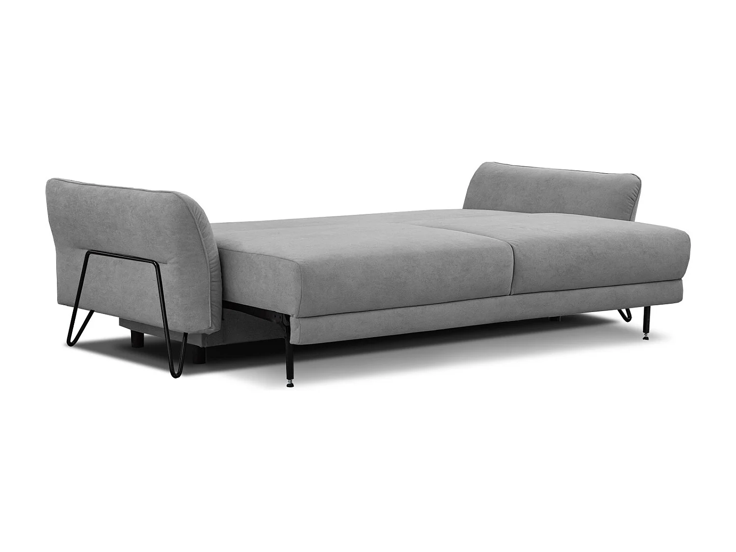 LOREM Sofa 3-Sitzer mit Schlaffunktion, grau