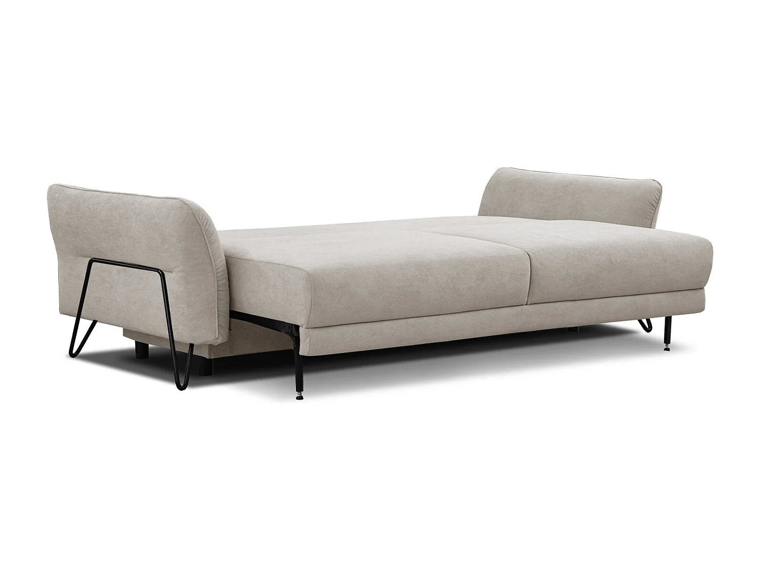 LOREM Sofa 3-Sitzer mit Schlaffunktion, beige
