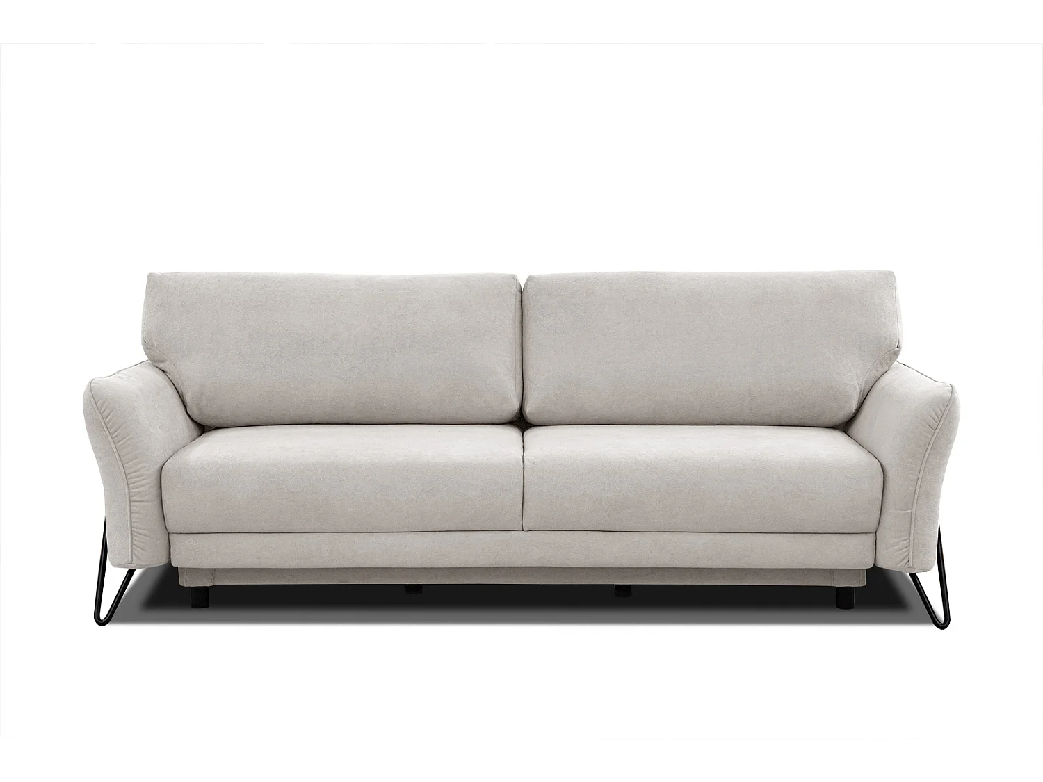 LOREM Sofa 3-Sitzer mit Schlaffunktion, ecru