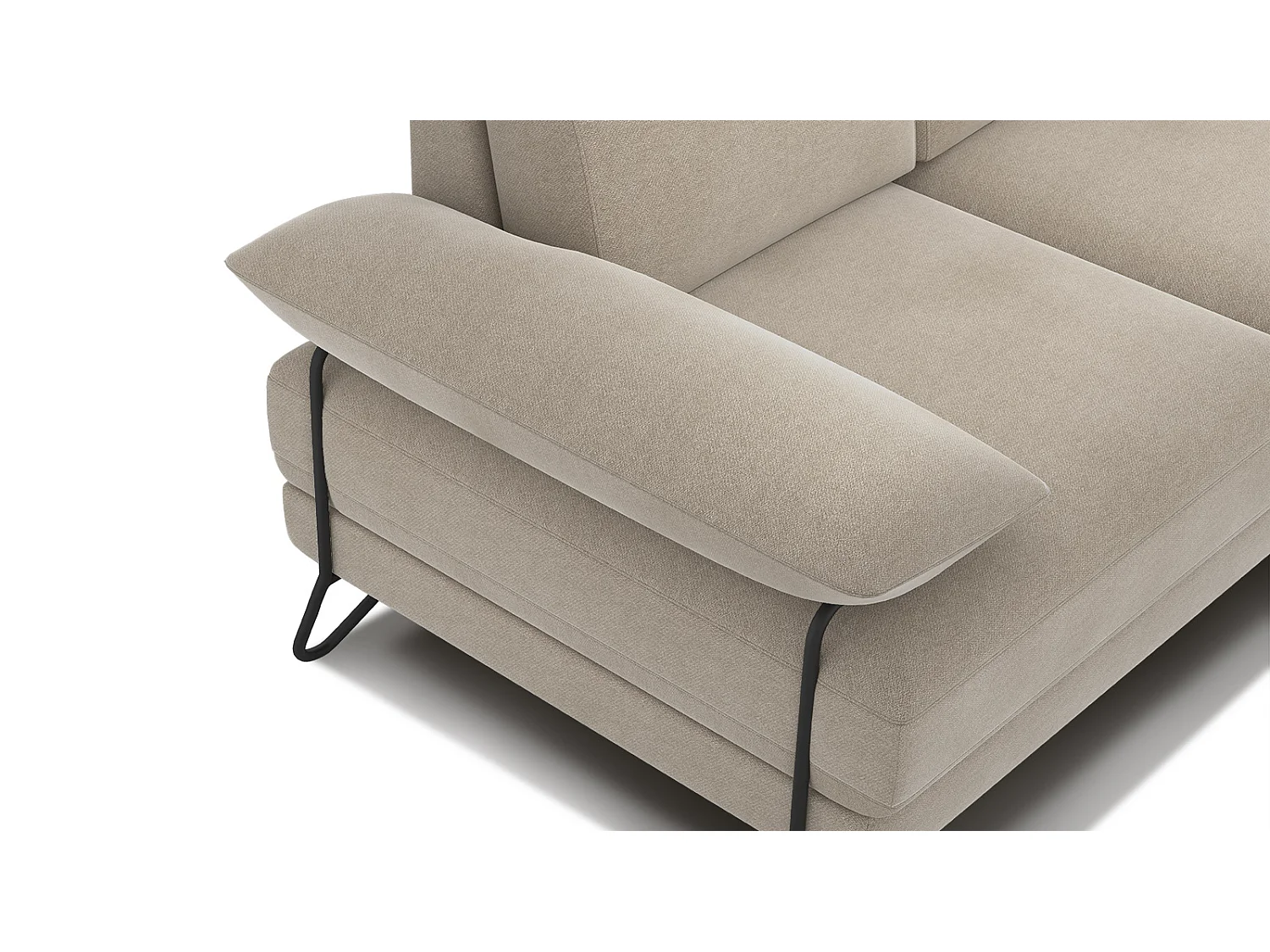 LORI Sofa 2-Sitzer, creme