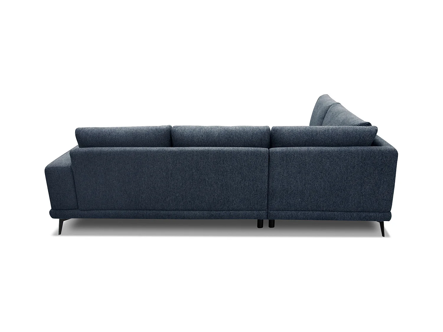 MEDIOLANE Ecksofa 5-Sitzer links, marineblau