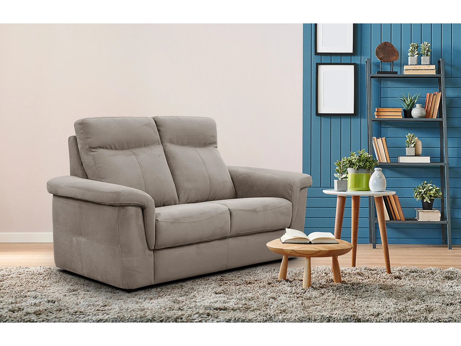 JONES Sofa 2-Sitzer, beige