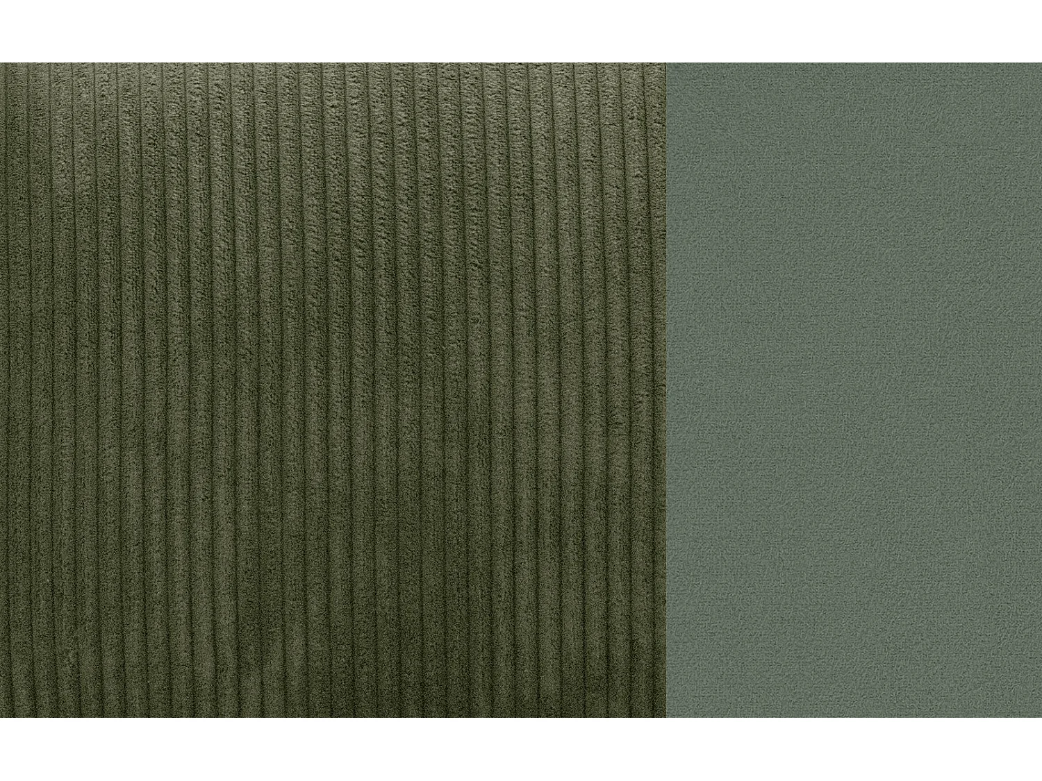 TAUER Ecksofa 3-Sitzer links, olive