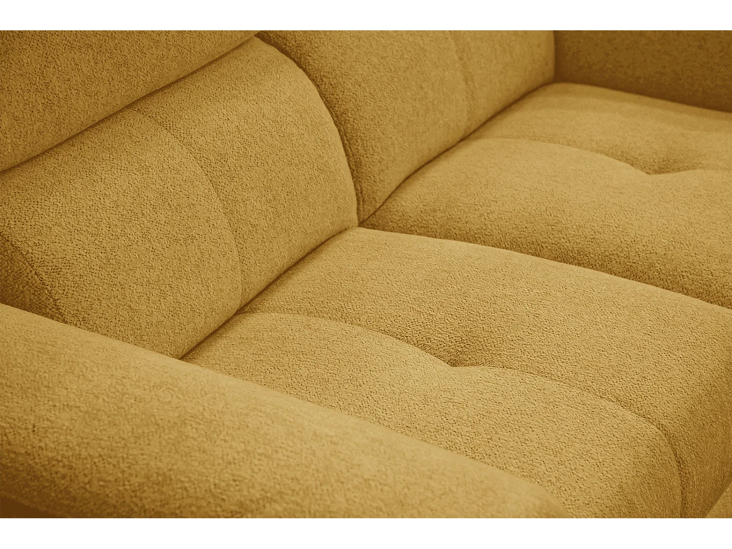 MATERA Sofa 2-Sitzer mit verstellbare Kopfstützen, senfgelb