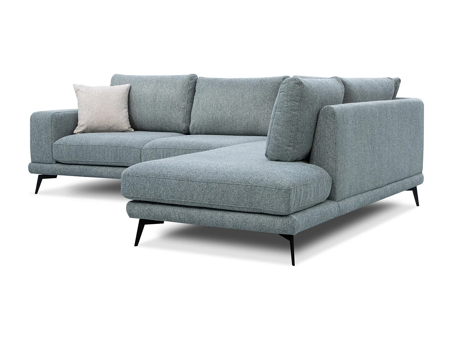 MEDIOLANE Ecksofa 5-Sitzer rechts, mint