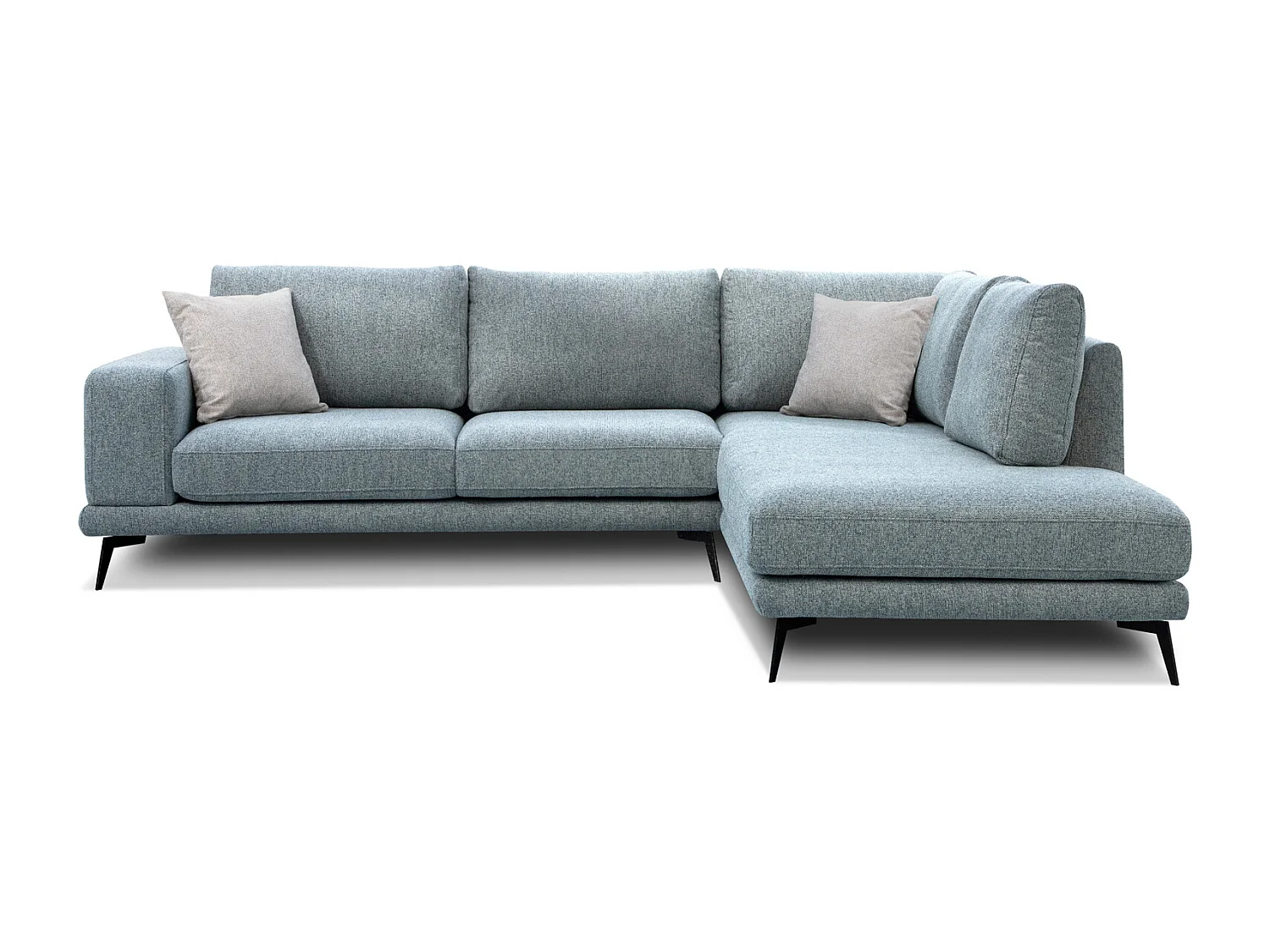 MEDIOLANE Ecksofa 5-Sitzer rechts, mint