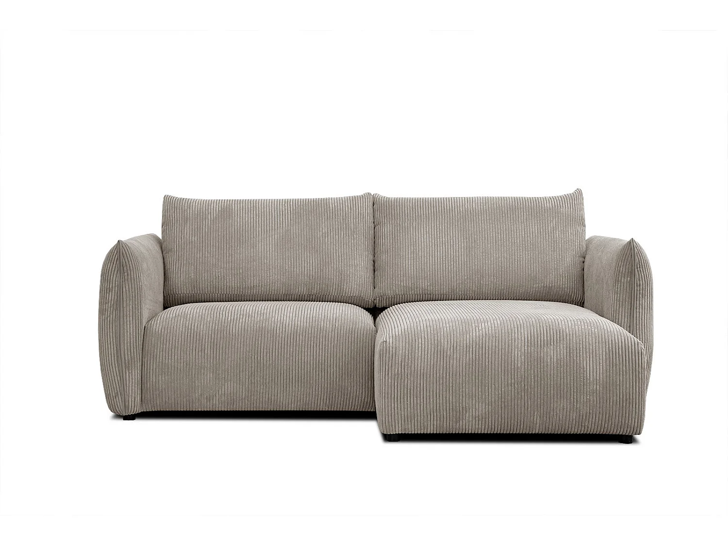 TAUER Ecksofa 3-Sitzer rechts, taupe