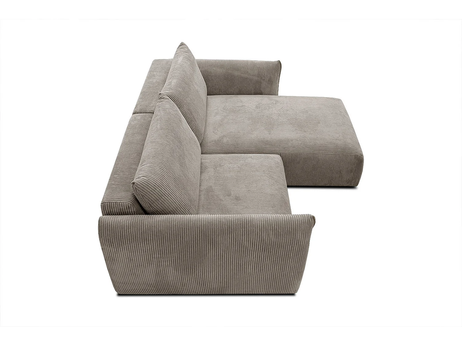 TAUER Ecksofa 3-Sitzer rechts, taupe