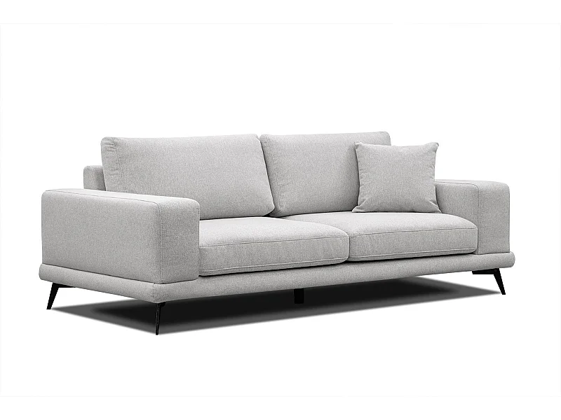 MEDIOLANE Sofa 3-Sitzer, hellgrau