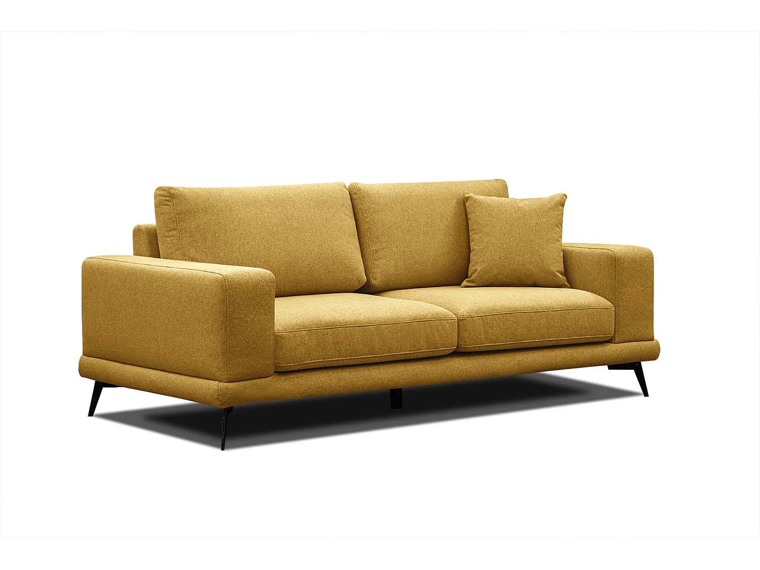 MEDIOLANE Sofa 2,5-Sitzer, senfgelb