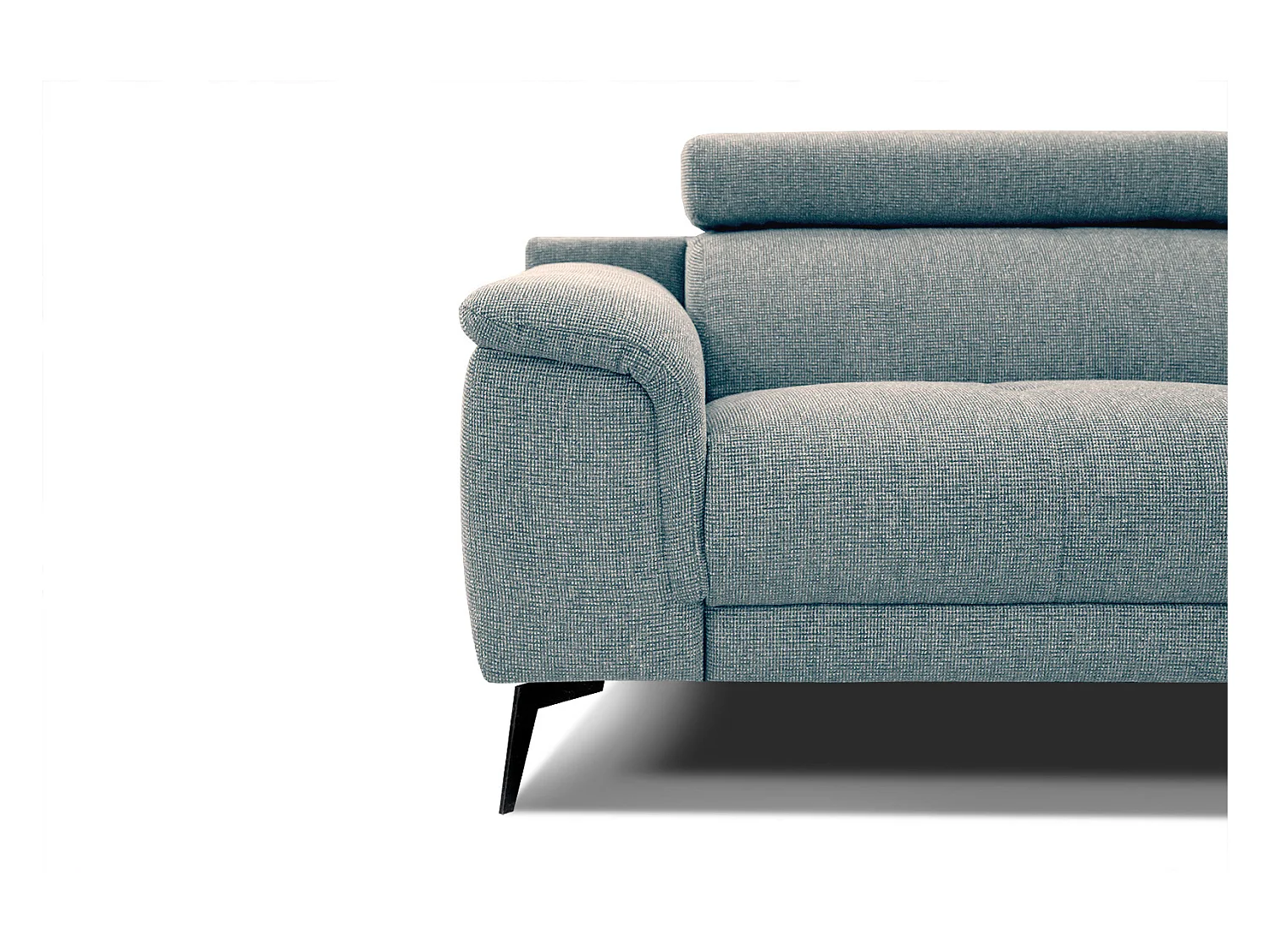 FIERO Sofa 3-Sitzer mit verstellbare Kopfstützen, mint