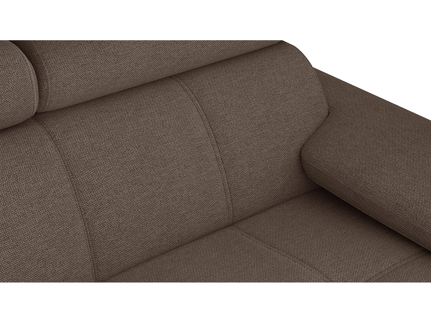 TAUNUS Sofa 2-Sitzer mit verstellbare Kopfstützen, braun