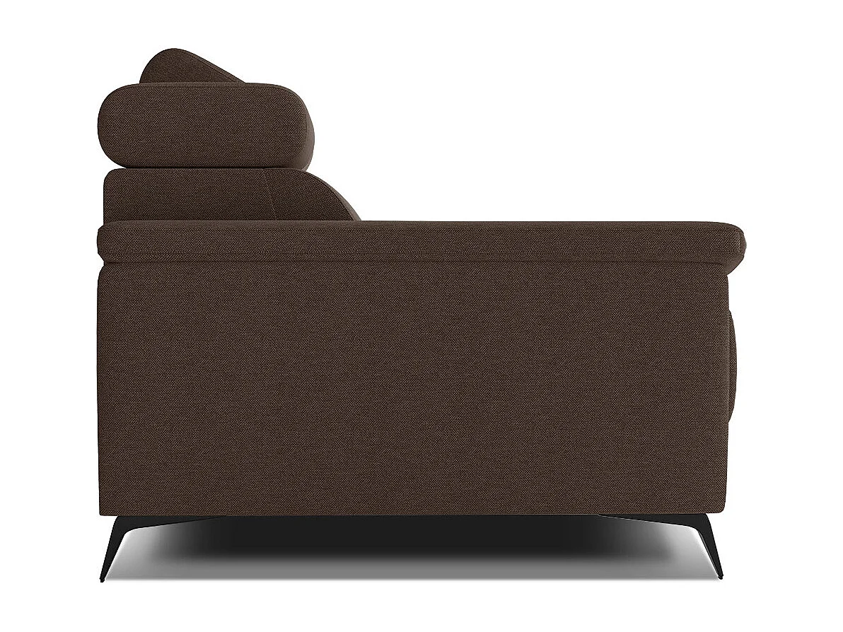 TAUNUS Sofa 2-Sitzer mit verstellbare Kopfstützen, braun