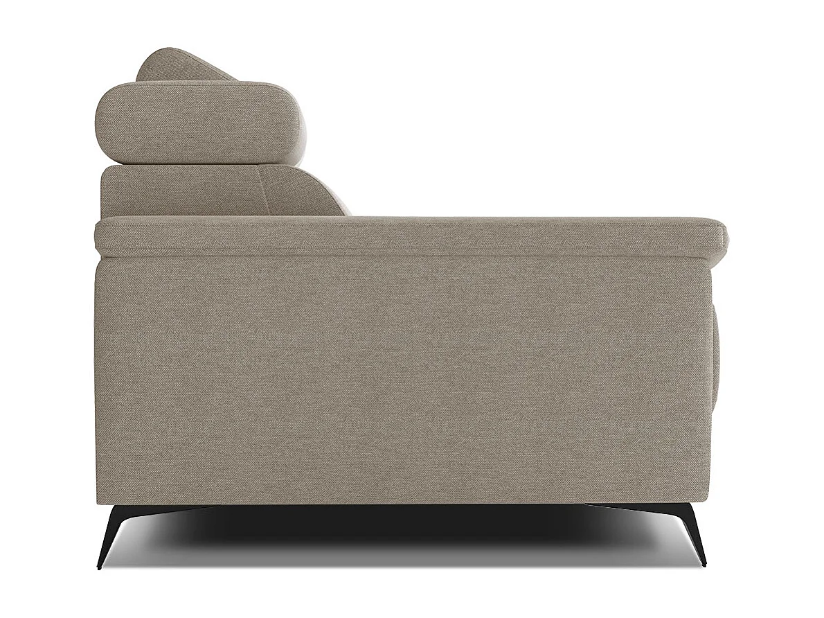 TAUNUS Sofa 2-Sitzer mit verstellbare Kopfstützen, beige