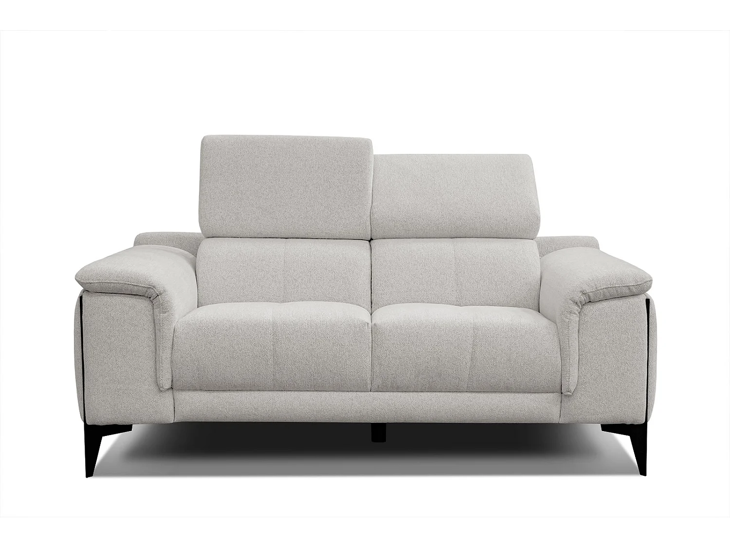 MATERA Sofa 2-Sitzer mit verstellbare Kopfstützen, perlweiß