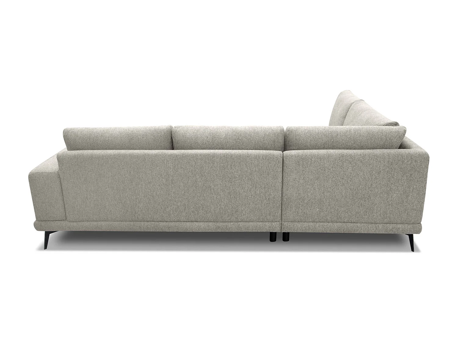 MEDIOLANE Ecksofa 5-Sitzer links, creme