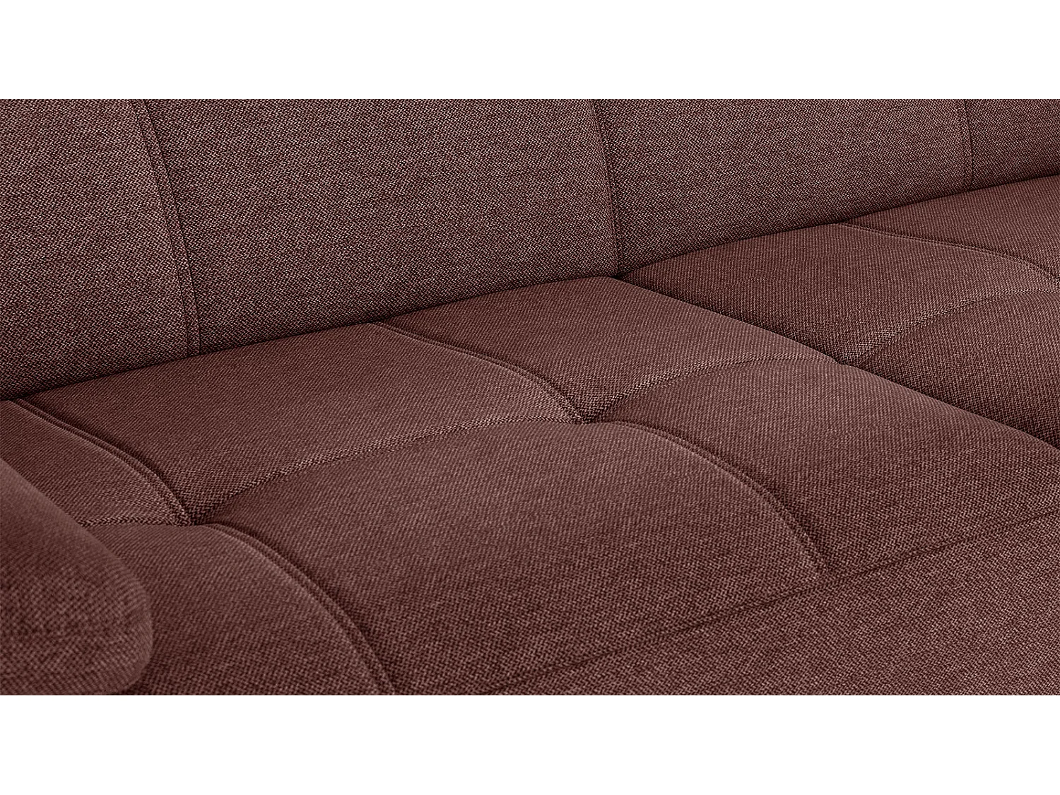 TAUNUS Sofa 3-Sitzer mit verstellbare Kopfstützen, bordeaux