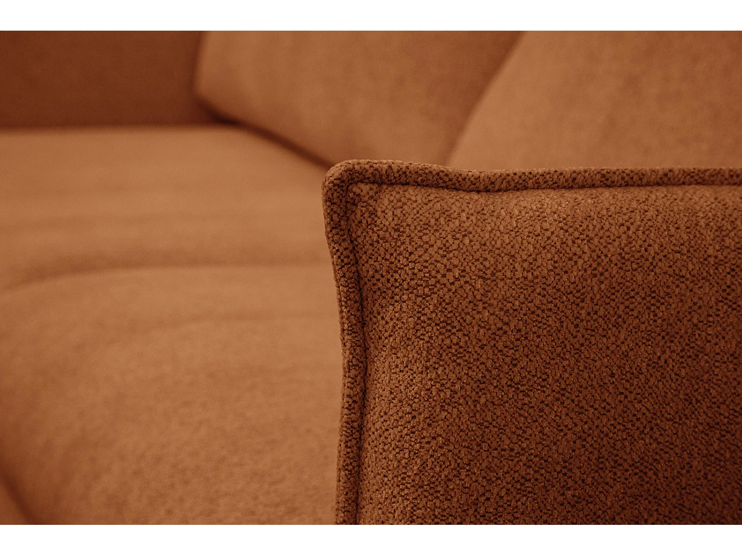 HOSTEN Sofa 2,5-Sitzer, dunkelorange