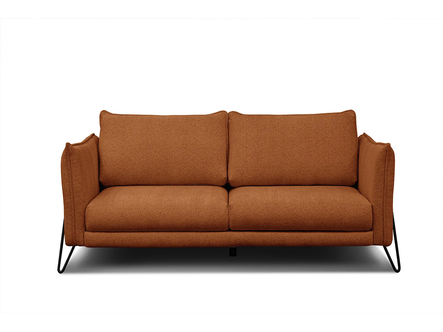 HOSTEN Sofa 2,5-Sitzer, dunkelorange