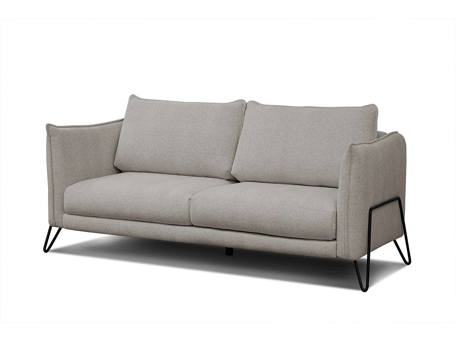 HOSTEN Sofa 2,5-Sitzer, taupe