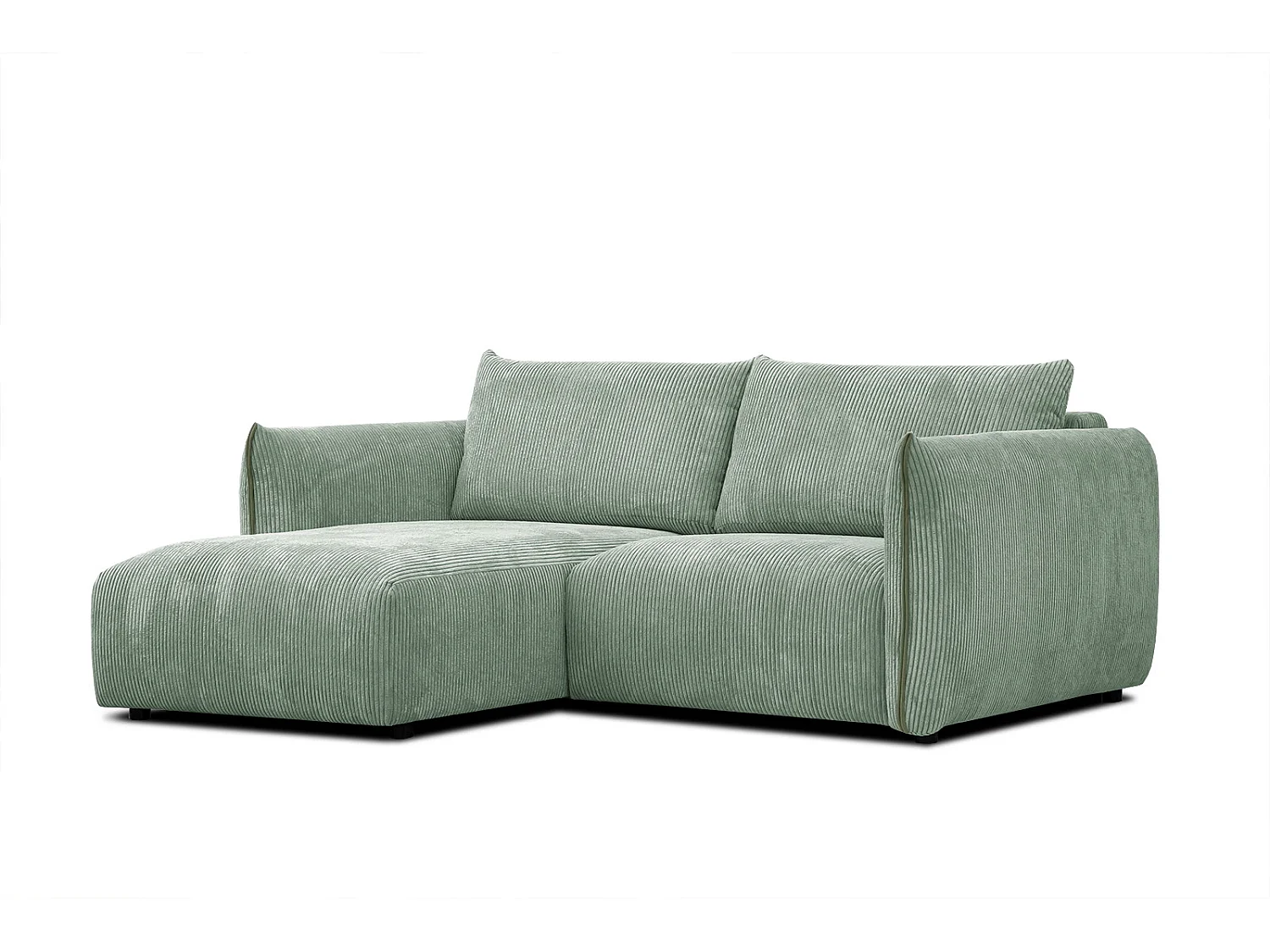 TAUER Ecksofa 3-Sitzer links, mint