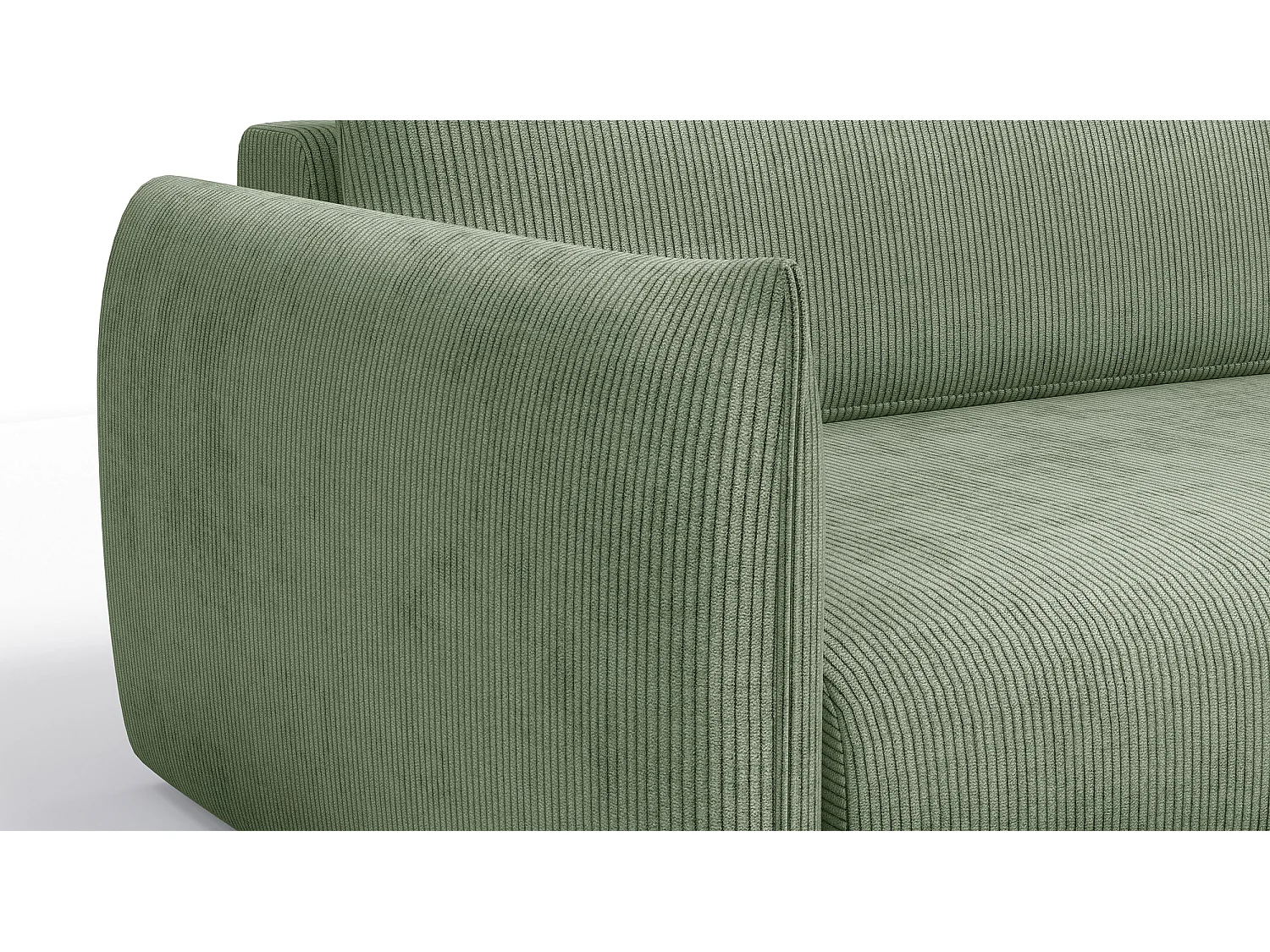 TAUER Ecksofa 3-Sitzer links, mint