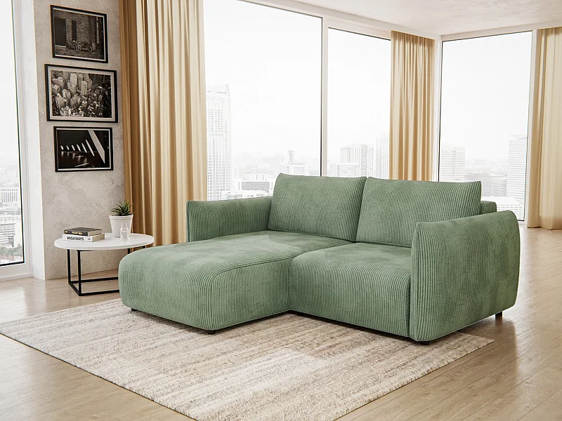 TAUER Ecksofa 3-Sitzer links, mint