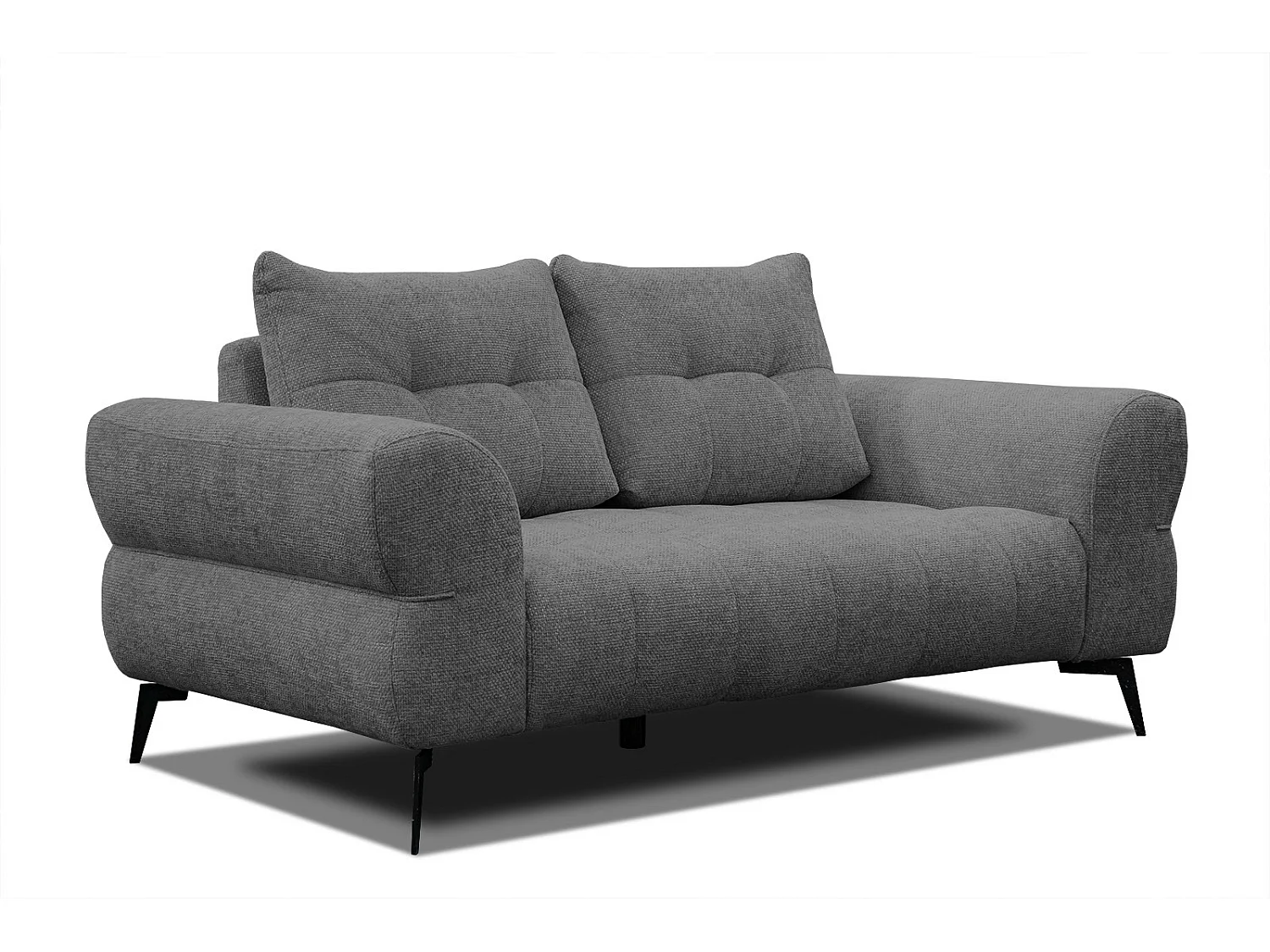 SALVINI Sofa 2-Sitzer, dunkelgrau