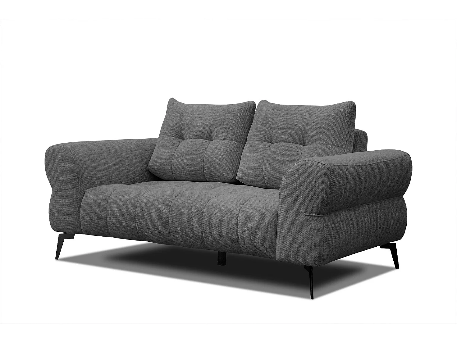 SALVINI Sofa 2-Sitzer, dunkelgrau