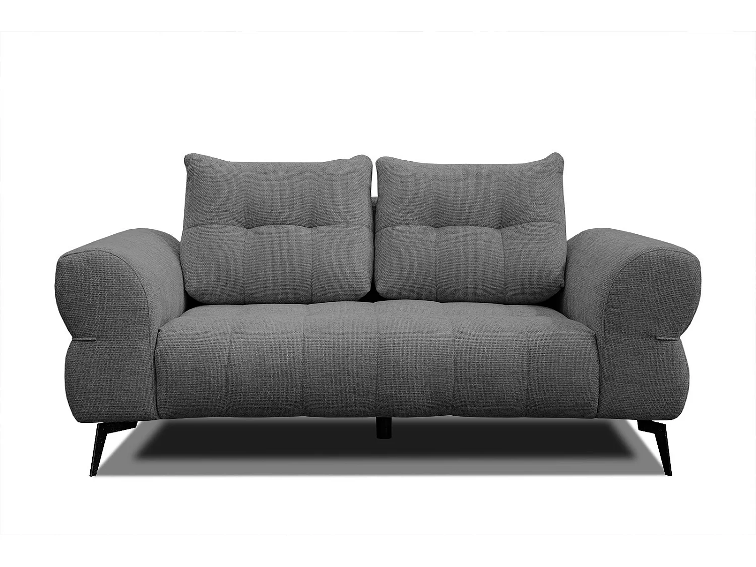 SALVINI Sofa 2-Sitzer, dunkelgrau
