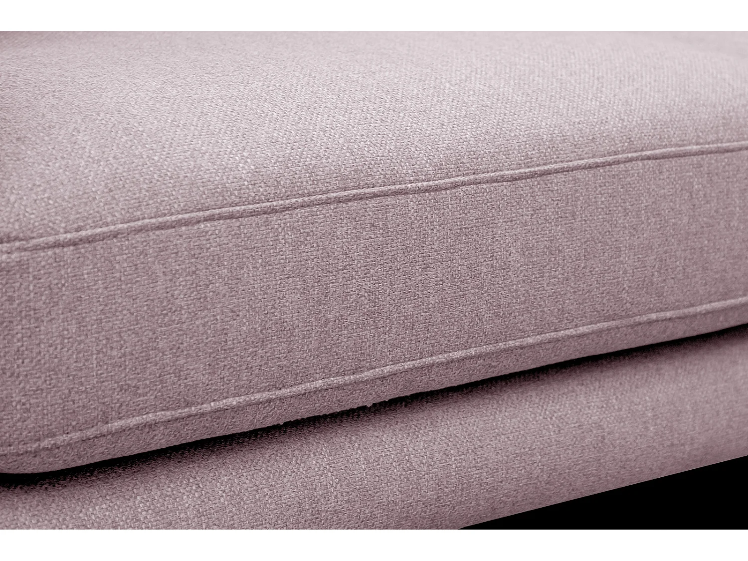 Canapé droit 3 places tissu rose - MEDIOLANE