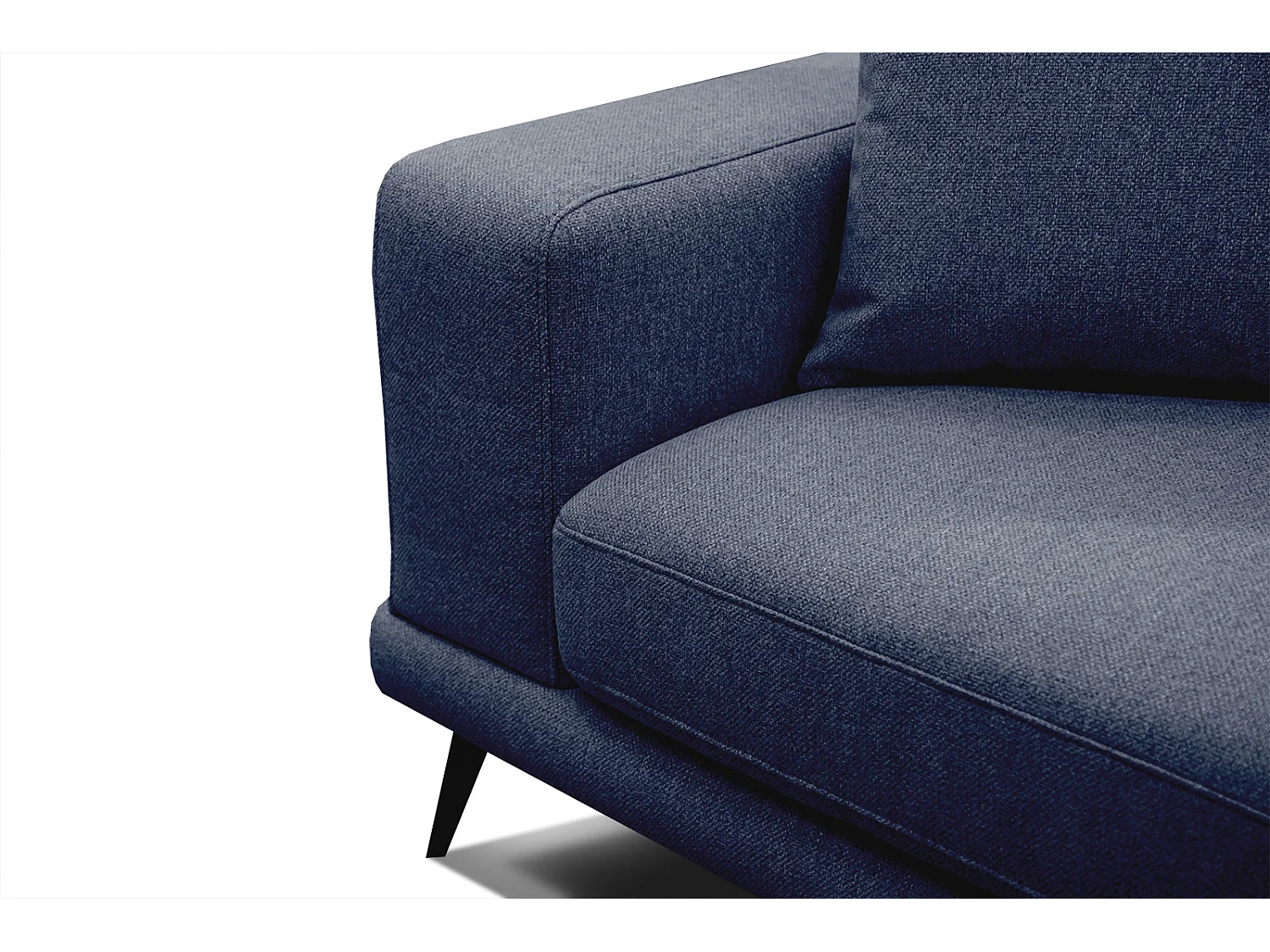 MEDIOLANE Sofa 2,5-Sitzer, marineblau