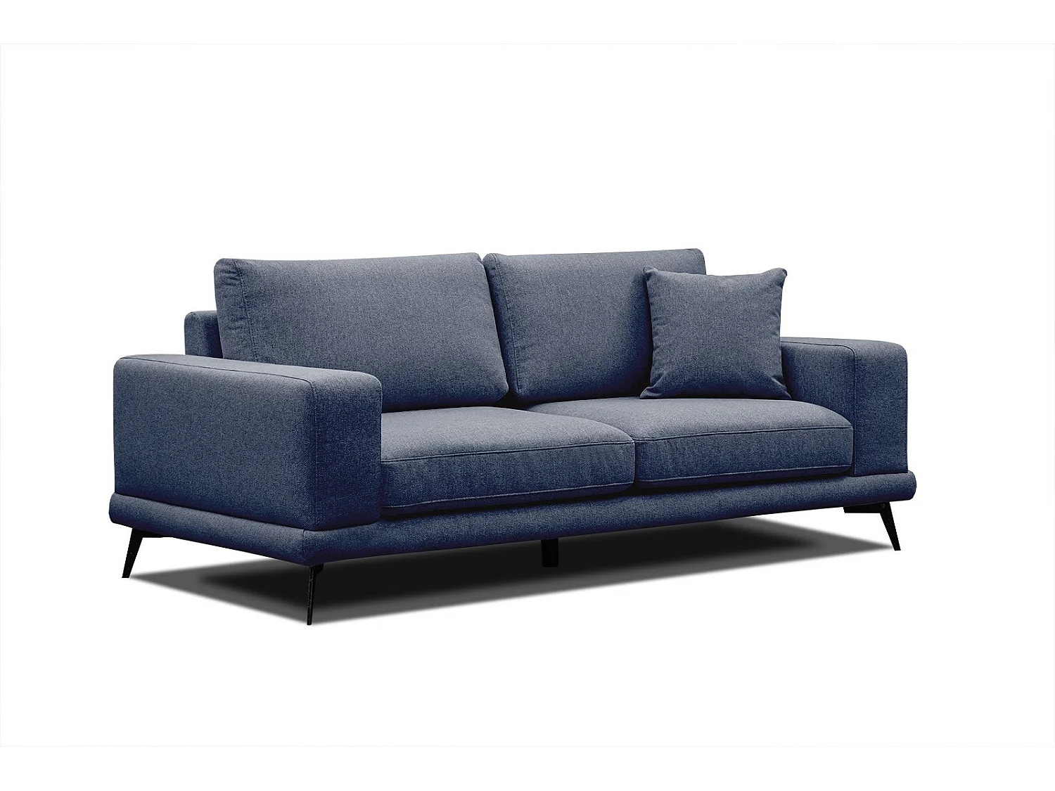 MEDIOLANE Sofa 2,5-Sitzer, marineblau