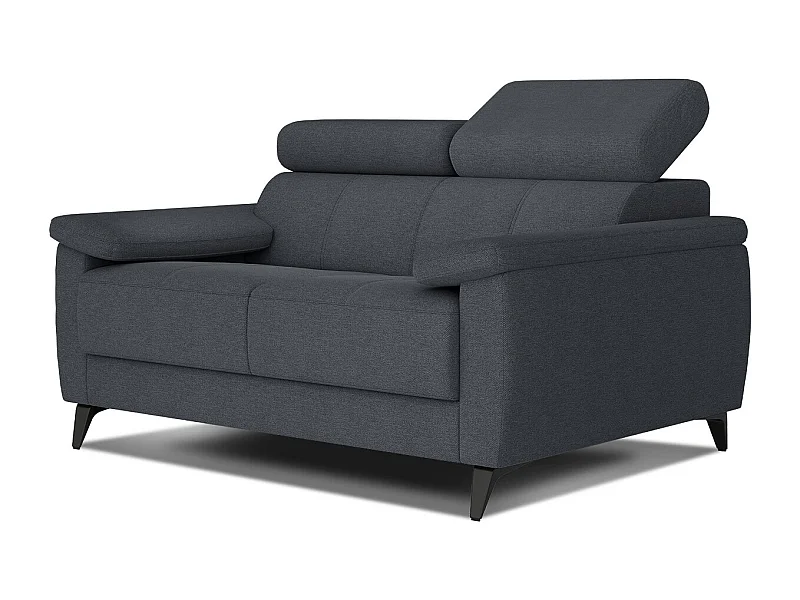 TAUNUS Sofa 2-Sitzer mit verstellbare Kopfstützen, graphit