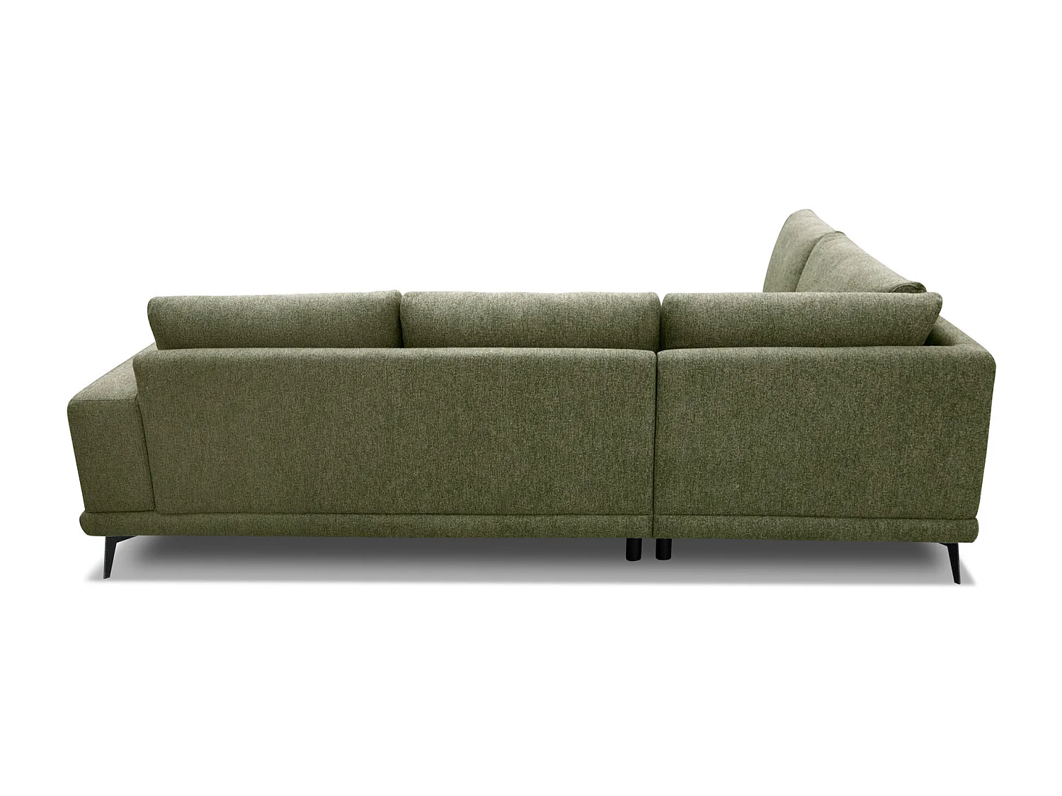 MEDIOLANE Ecksofa 5-Sitzer links, olive