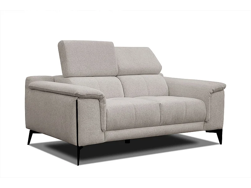 MATERA Sofa 2-Sitzer mit verstellbare Kopfstützen, ecru