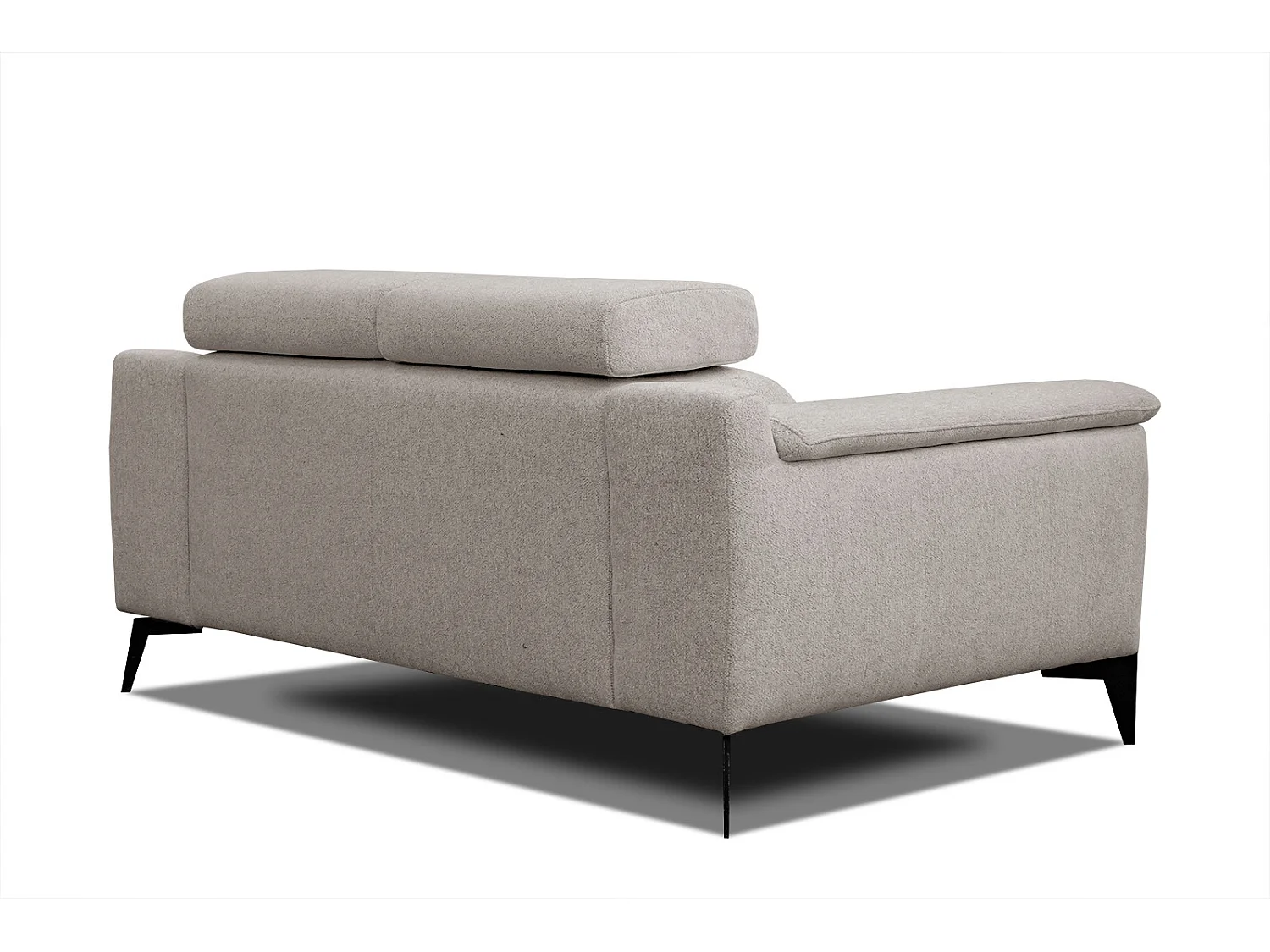 MATERA Sofa 2-Sitzer mit verstellbare Kopfstützen, ecru