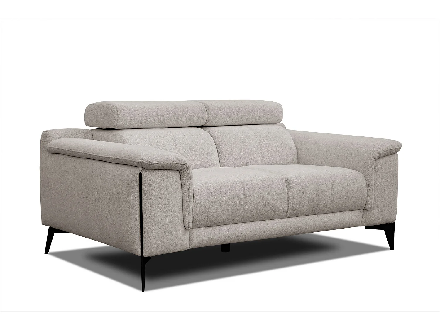 MATERA Sofa 2-Sitzer mit verstellbare Kopfstützen, ecru