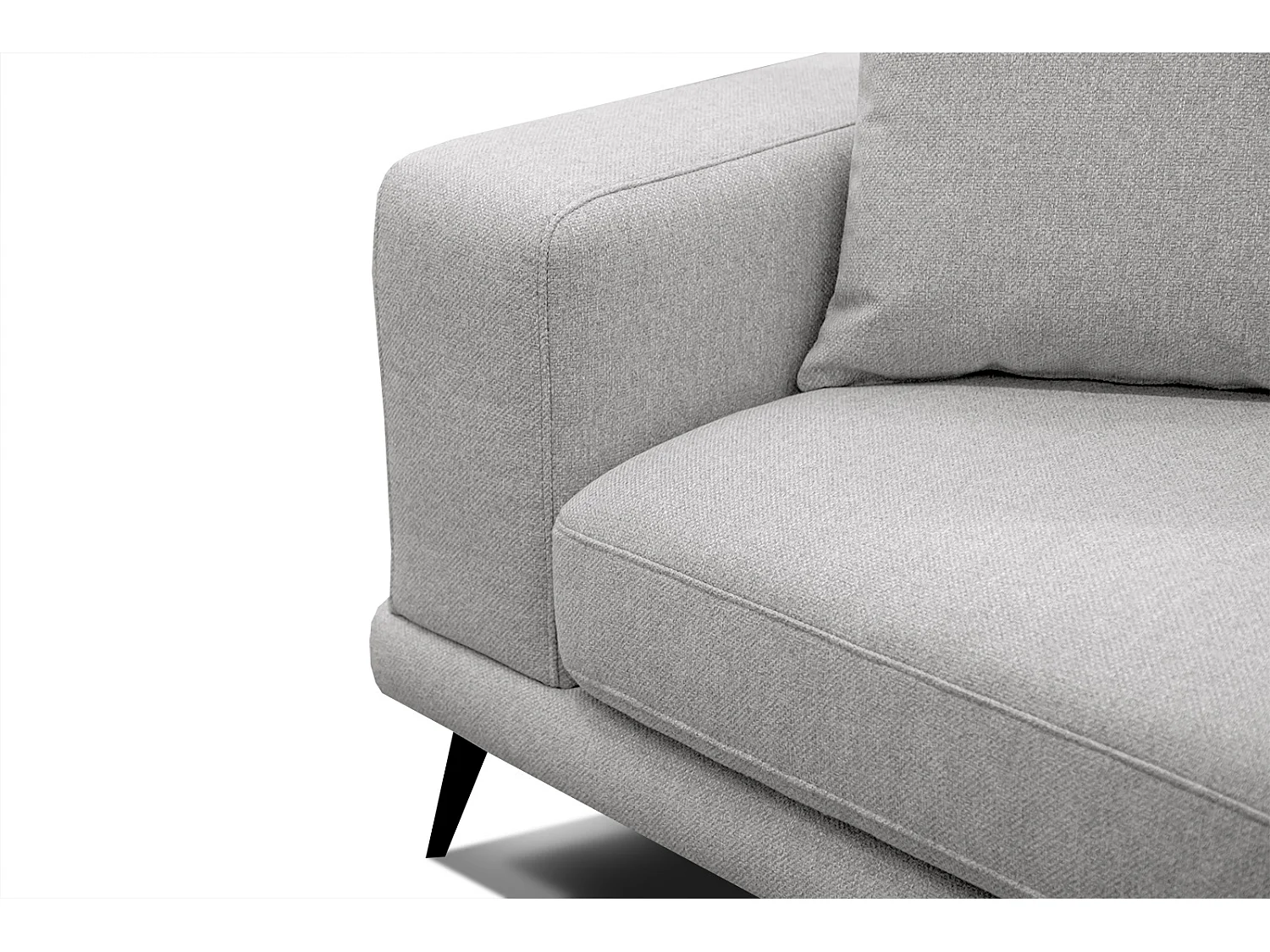 MEDIOLANE Sofa 2,5-Sitzer, hellgrau